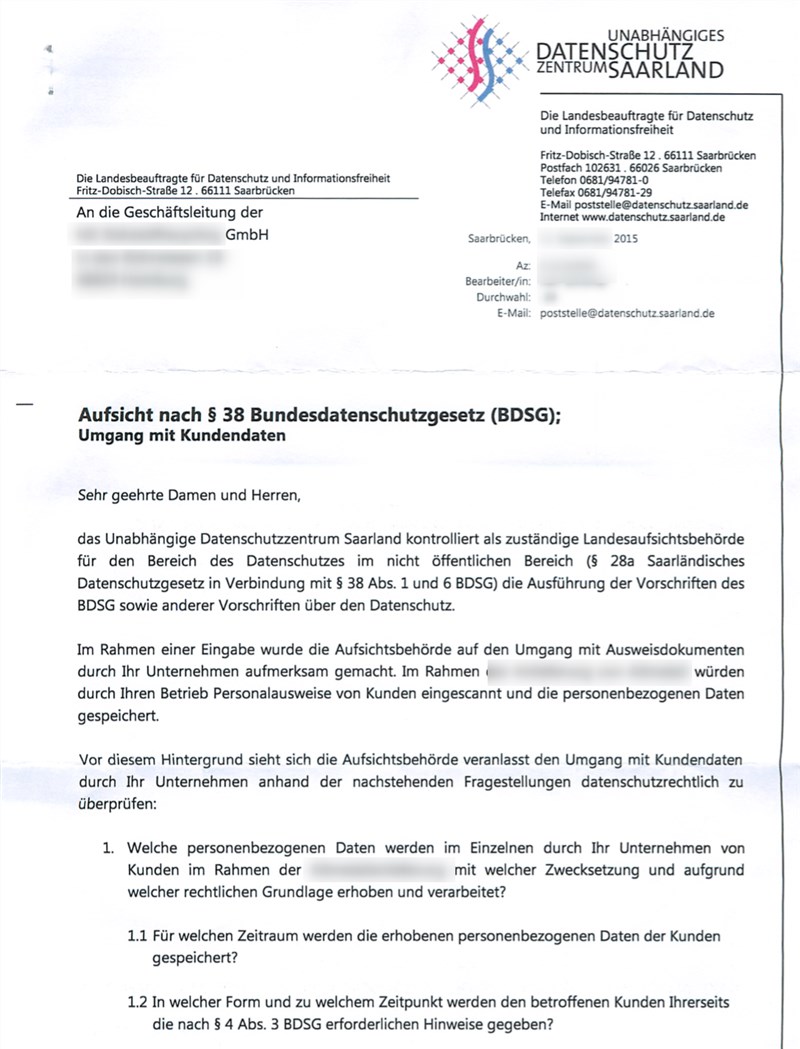 Scan Personalausweis - Kopie Personalausweis